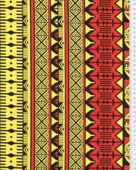 Polynesian fabric TURE Yellow - Tissushop